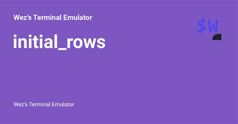 Wez's Terminal Emulator (WezTerm)